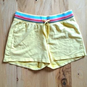 Gap Girls Cotton Butterfly Rainbow 🌈 Yellow Shorts Size ~6 (*missing size tag*)